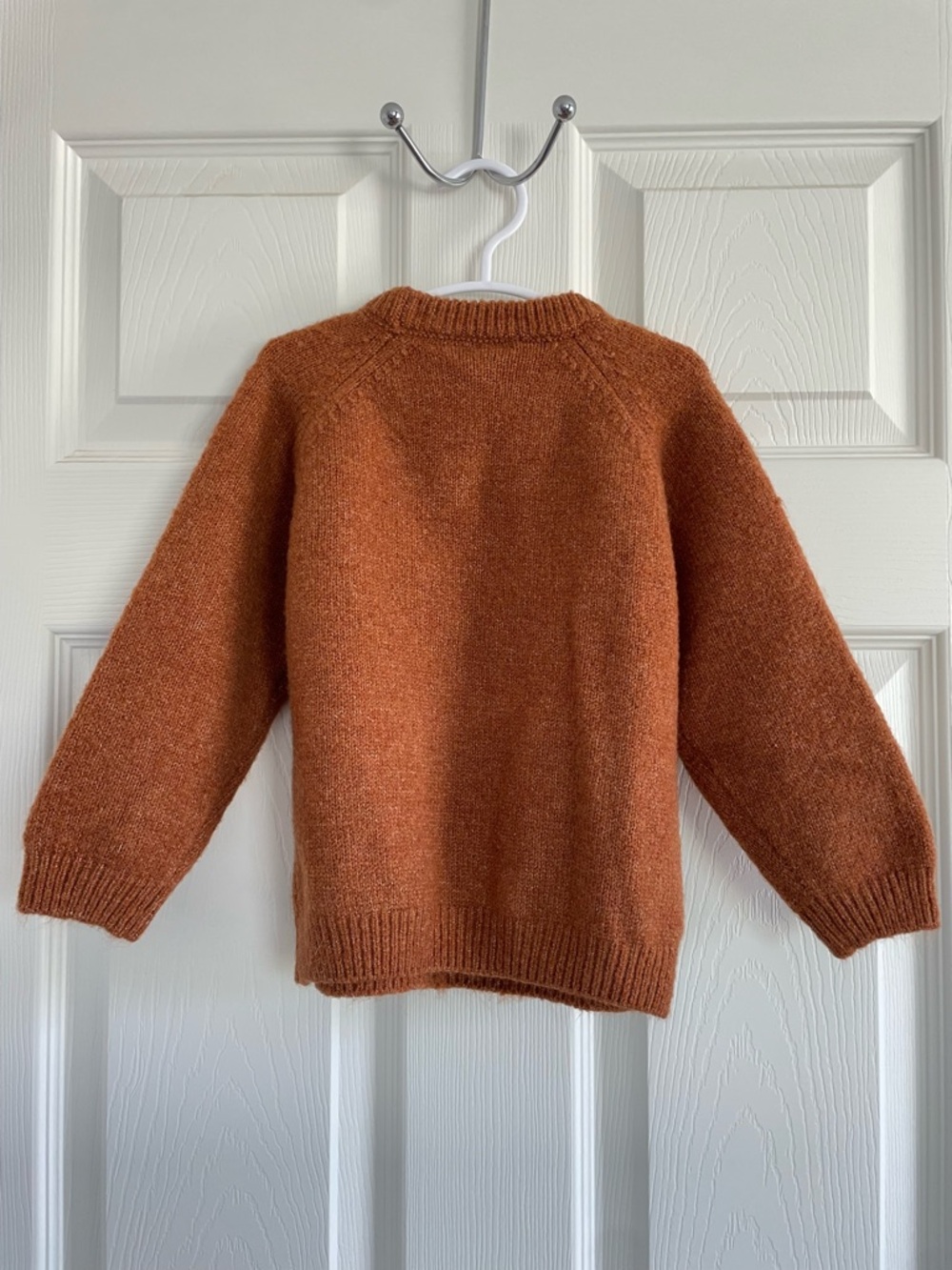 Zara Toddler Knit Sweater Rust Orange Crewneck Cozy Fall Size 3-4 - Picture 3 of 5